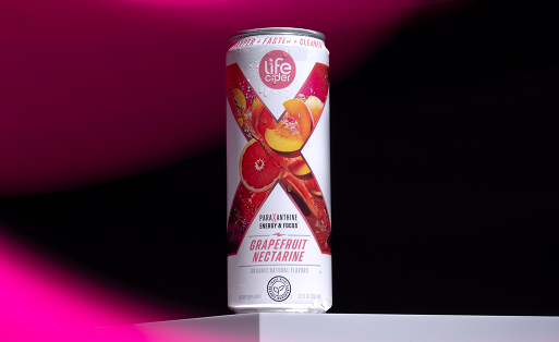 Life Cider X Energy Drink, Grapefruit Nectarine, 12-Pack