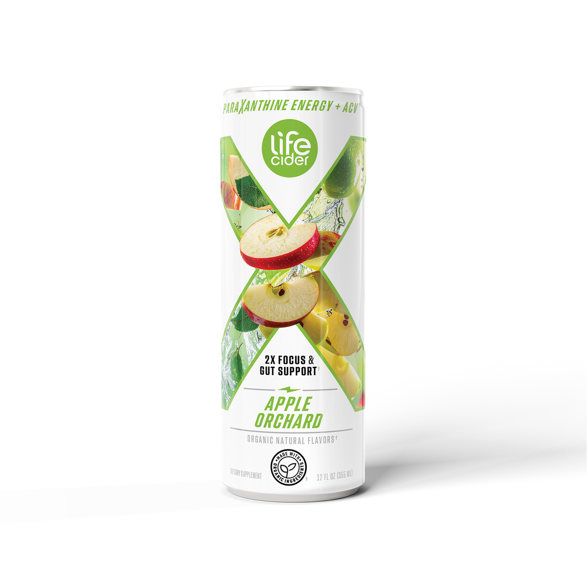 Life Cider X Energy Drink, Apple Orchard, 12-Pack