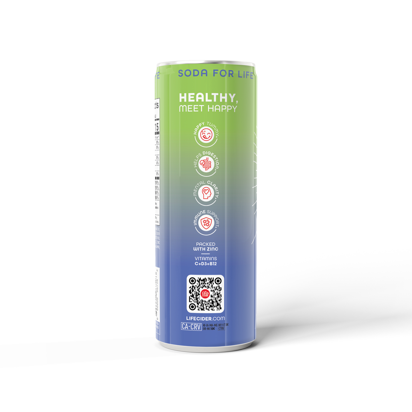 Life Cider ACV Drink, Berry Pear, 12 Pack