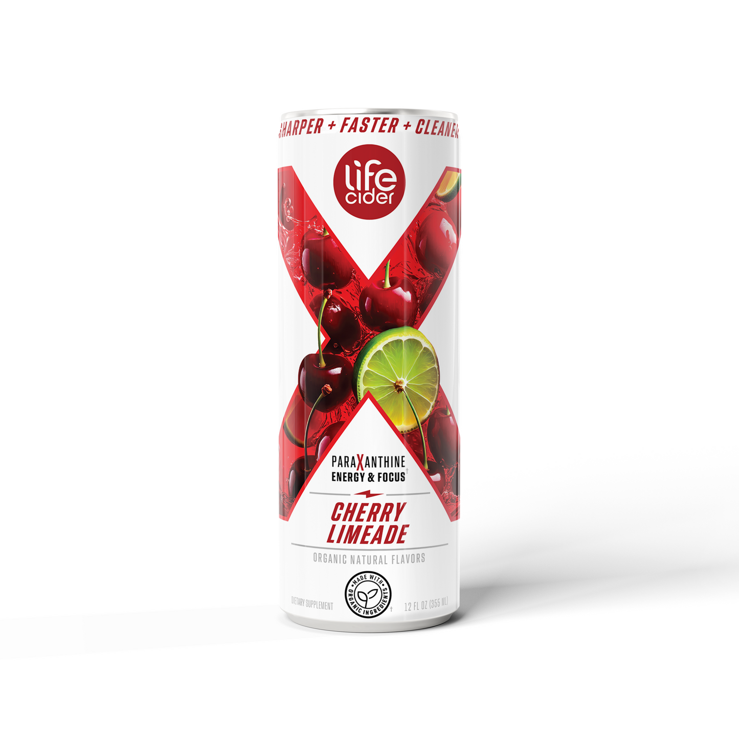 Life Cider X Energy Drink, Cherry Limeade, 12-Pack